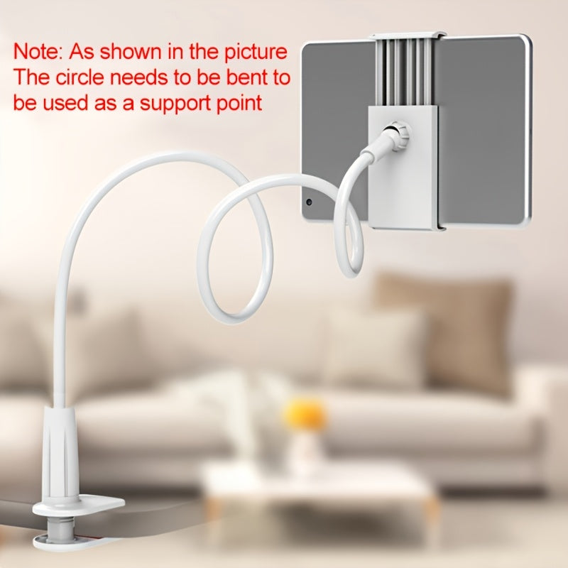 360° Rotating Black and White Color Stand for Tablets And Smartphones, Spiral Base, Lazy Holder, Bedside Stand for Phones And Tablets, Lazy Stand for Use in Bed