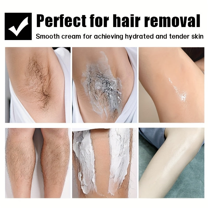 Use Once for, Lasts Smooth for 6 Months, Instant Hair Removal, 100g Men's Hair Removal Cream, Women's Hair Removal Cream, Gentle and Non-Irritating to Skin, Semi-Permanent Hair Removal, Suitable for Face, Lips, Underarms, Leg