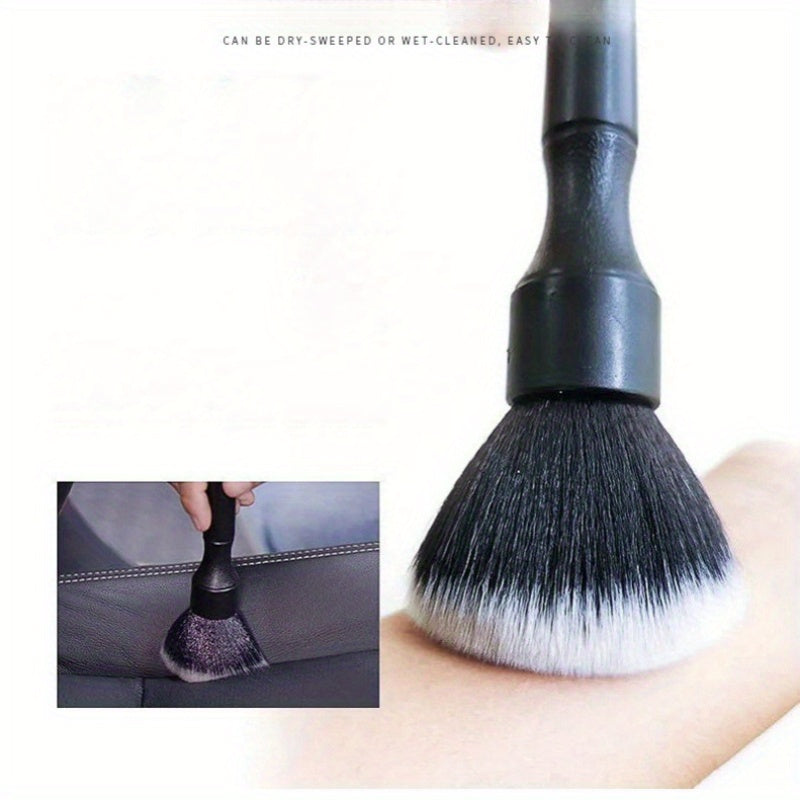 NEW Car Interior Detail Brush, Home Cleaning Dusting Brush, Computer Keyboard Jewelry Dusting Cleaning Brush, Soft Bristle Cleaning Brush, Dust Removal Tool, Car Interior Cleaning Brush, Car Dashboard Dusting Brush, No Batter