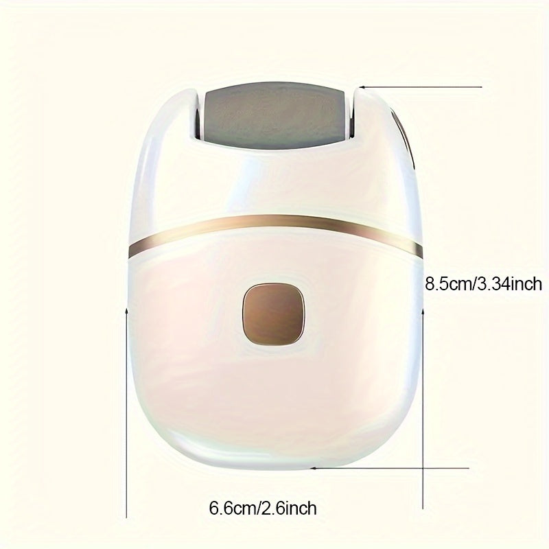+ 7 Spare Grinding Heads Set Rechargeable Electric Foot File, Designed for Removing And Polishing Thick Skin, Convenient And Portable for Achieving Smooth Feet, Ideal for Both for home And Travel