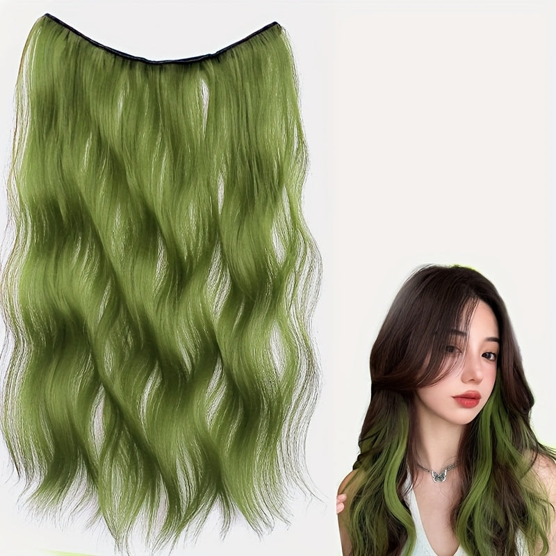 15 Colors 55.88cm Women's 22-Inch Long Curly Wave Synthetic Hair Wig - Brown/Red Blonde Purple/Pink/Pinkish-Red/Purple/Pink/Pinkish-Women Hair Extensions