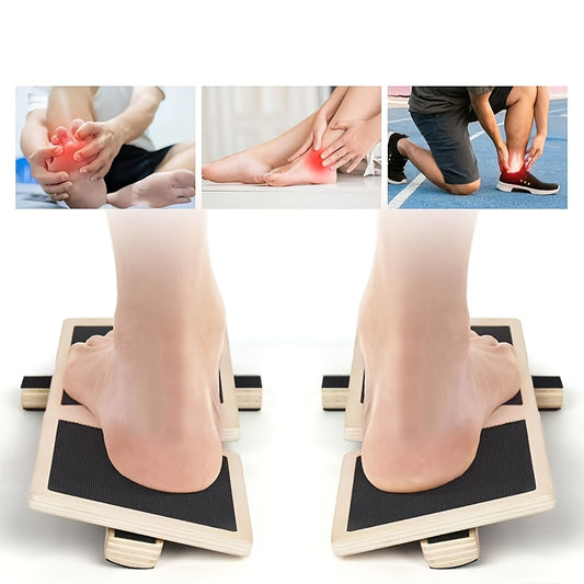 NEW Home Gym Ankle Balance Board for Strengthening & Stability Training - Wood Ankle Trainer with Single Leg Support, Foot Stretching Device Suitable for Pilates, Yoga, Physical & Gym - Unisex Ankle Stabilizer Board