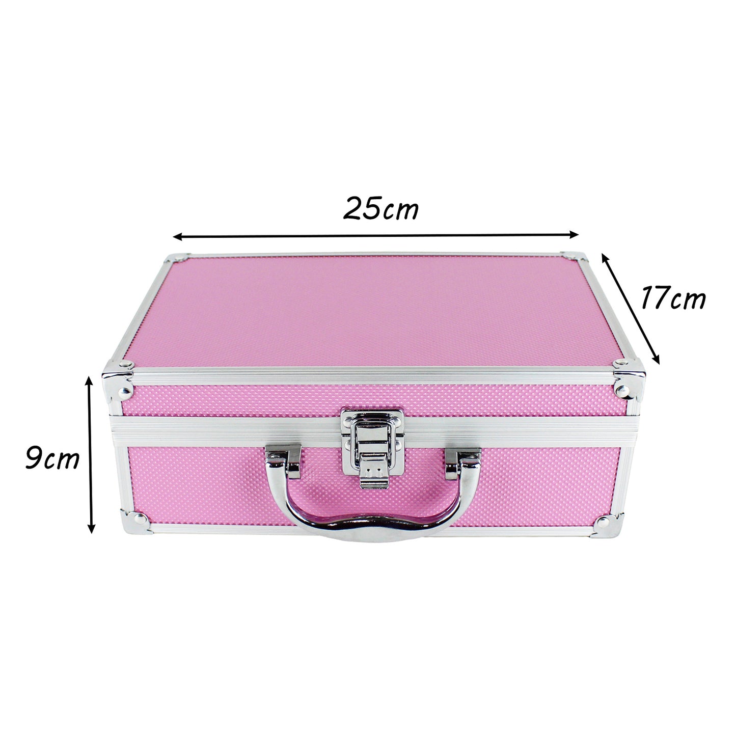 82 PCS Full Set  Beauty Hot Pink Makeup Luxury Vanity Case – Makeup Kit for Teens and Women with Eyeshadow, Blusher, Lipsticks and Nail Products – Fun Celebrities Travelling Makeup Cosmetics Vanity Case for Girls