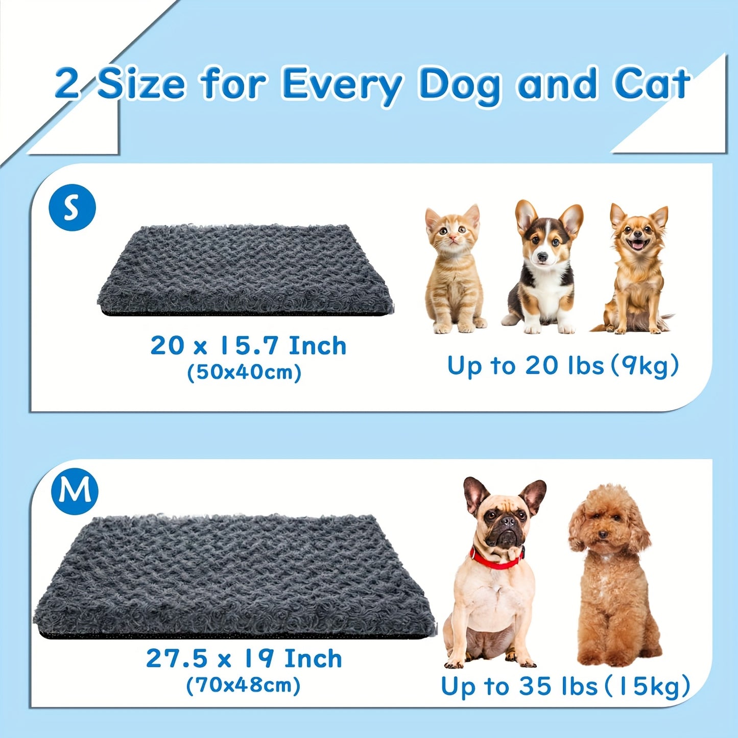 Heavy-Duty Thermal Insulated Cat Pad & Dog Bed - Extreme Cold Weather Pet Bed with Non-Slip Bottom, Removable Washable Cover - Indoor/Outdoor Use for Cats, Dogs, Feral Pets - Easy-Clean Surface & Long-Lasting Warmth - Ideal f