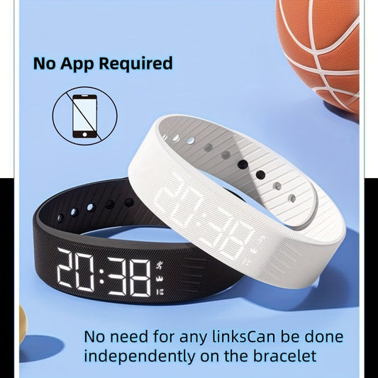 New Multi-functional Simple and Stylish Unisex Digital Watch, featuring alarm, pedometer, timer, night light, designed for students with a lightweight and comfortable fit. Ideal for any occasion—perfect as a holiday gift. I