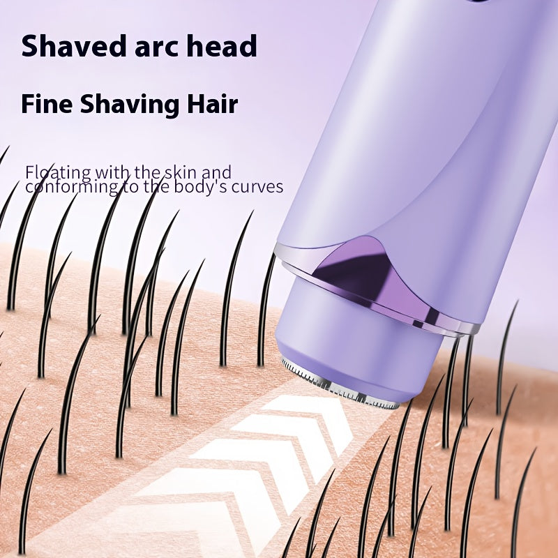 2-in-1 Bikini Trimmer and Electric Shaver Set (Designed for Women) Wireless Dual-use Electric Shaver Set, Suitable for Use on the Face, Lips, Underarms, Legs, and Intimate Areas.