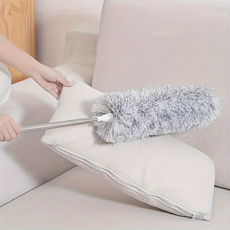 4 PCS Set , 2.8M ultra fine fiber dust collector cleaning kit, with extension rod, retractable and flexible dust collector, used to clean ceiling fans, high ceilings, louvers, furniture, air conditioning, car surfaces, can cl