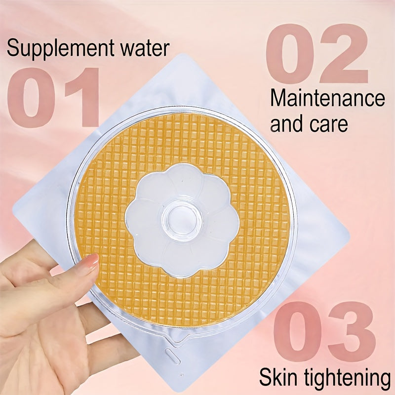 4 PCS Set Vitamin E  Instant Firming Breast Patches, Suitable for A-D+ Sizes, Designed for a Deep V Charm, Providing Full And Straight Breasts. They Moisturize, Plump