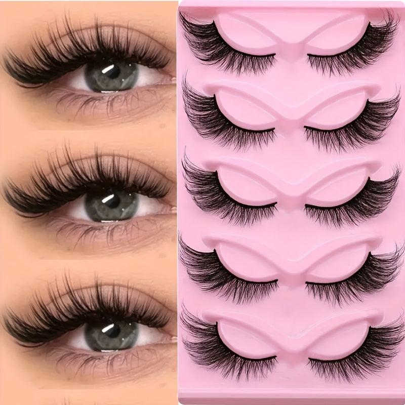 15 Pairs/3 Boxes of Cat-Eye False Eyelashes, Featuring Natural, Thick, And Dramatic Lashes. Made from 3D Synthetic Mink Material for Comfort, Reusable, with an Elongated Design at The Outer Corners for a Fox-Eye Effect