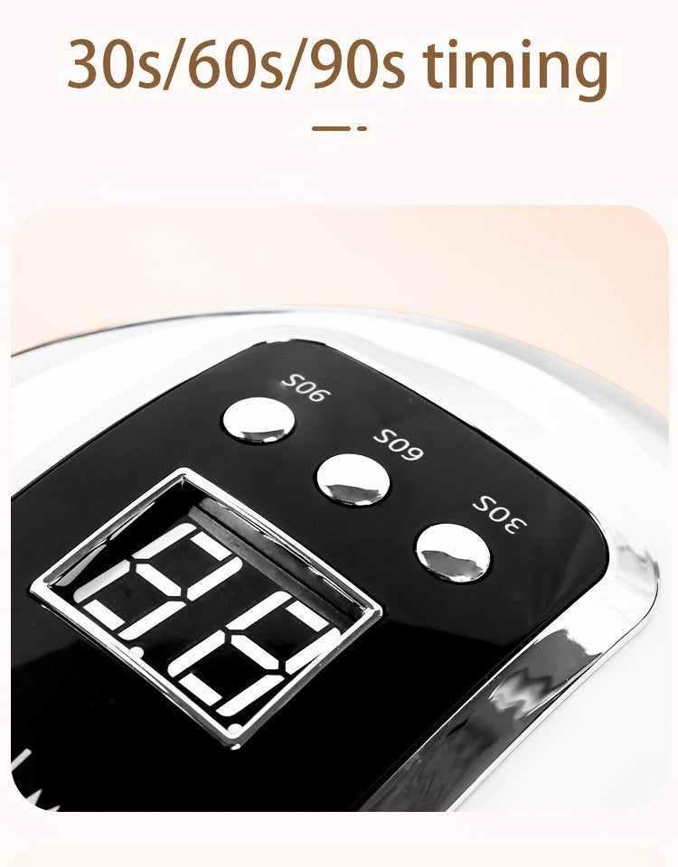 Professional Quick-Dry /LED Nail Lamp - /LED Light Machine for Fast Gel Polish, LCD Display & Operation (Adapter-Free) - & Salon Use, Low-Power /Blue Light for -Free Nail Hardening, No Odor