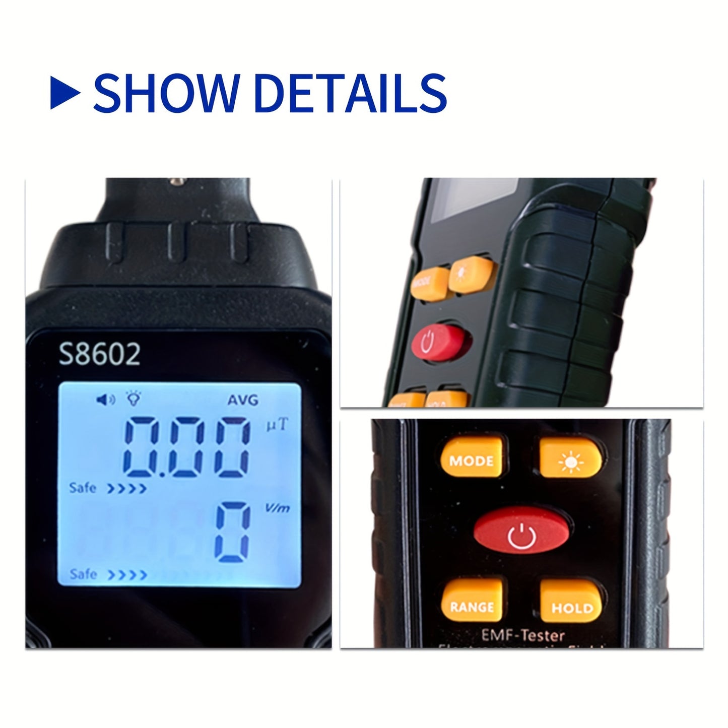 3 in 1 Paranormal  EMF Electromagnetic Radiation Detector: Ghost Hunting Spirits Searching Top Quality Device Electric Field, Magnetic Field, and Radiation Tester (Battery Not Included) Paranormal Supplies