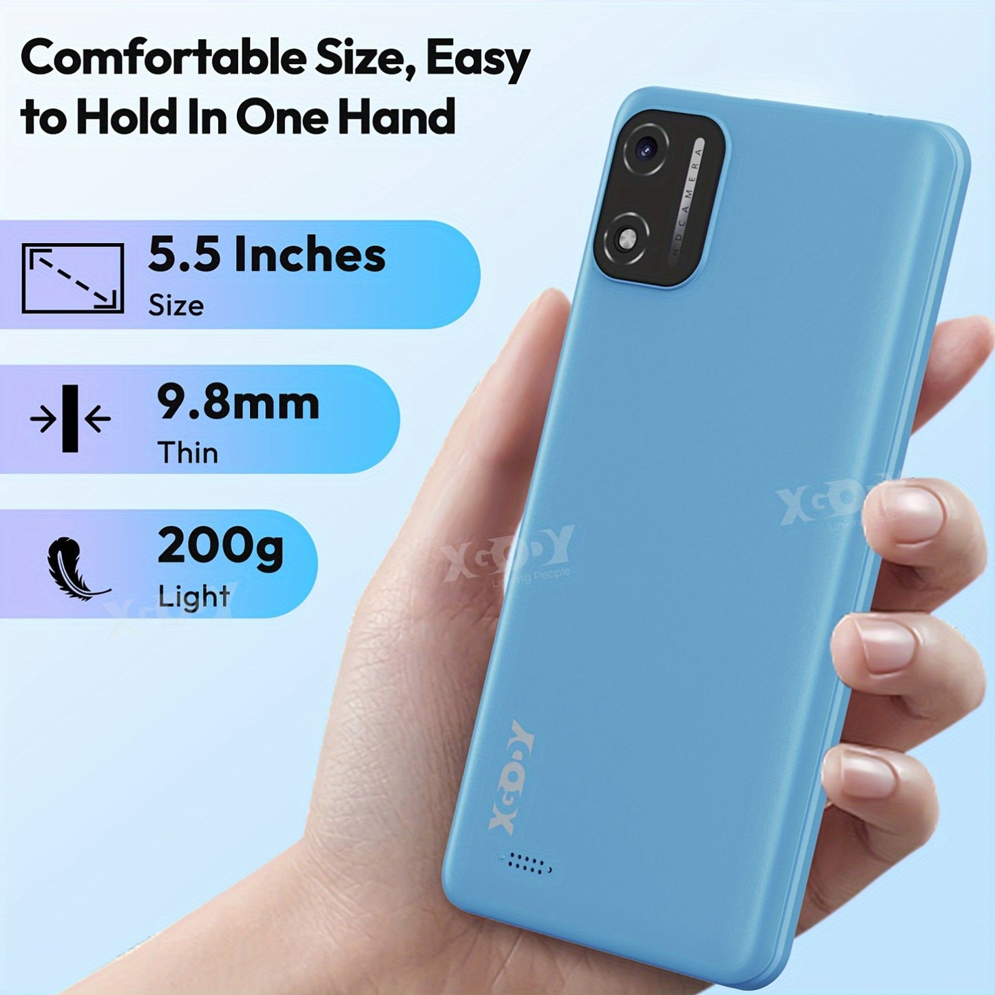 Mobile Phone X32, Android 14 Octa-core SIM-free Unlocked Smartphone With 5.5-inch Display, 2850mAh Battery, 4G Dual SIM, 4(2+2)GB+16GB/128GB Expandable, 8MP+5MP Camera Facial Recognition UK Version