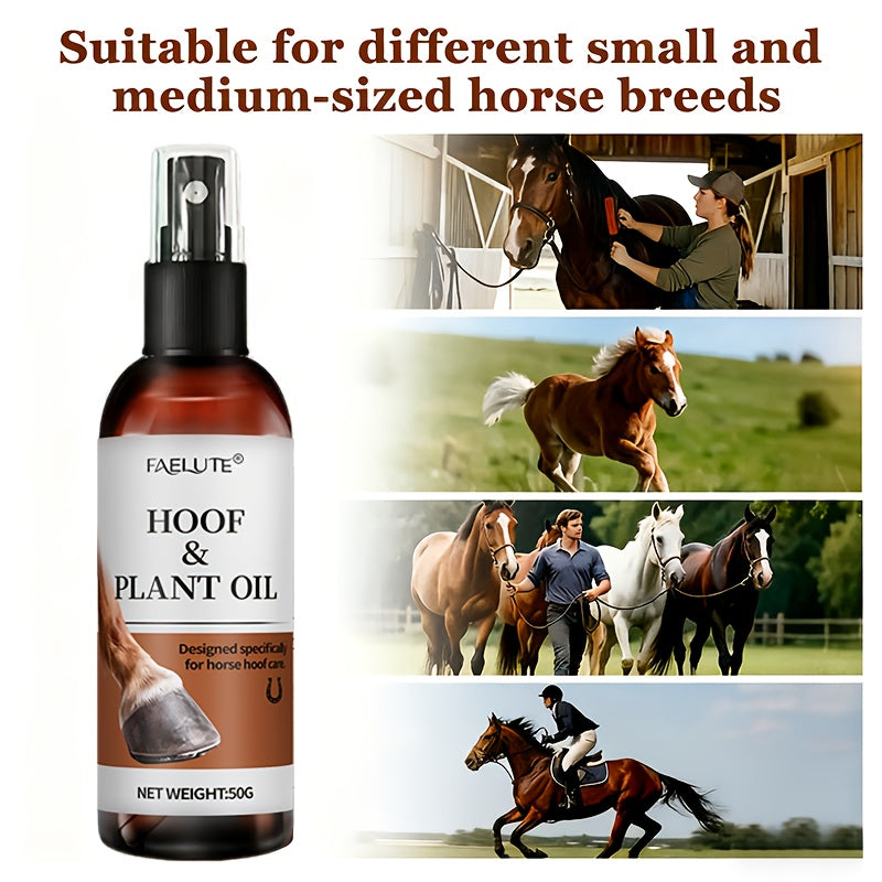 Horse Hoof Oil for , Cracked Hooves - Deep Nourishing & Restorative Formula with Natural Botanical Oils, Long-Lasting Moisture & Shine, Strengthens Hoof Wall, Prevents Splits & Cracks, Easy to Apply, Ethically Made Care for A