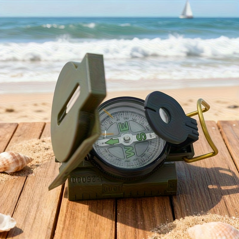 Outdoor Emergency Survival Compass, a Multifunctional Waterproof Portable Compass for Hiking, Camping, Bushcraft Mountain Adventures And Traveling, Without Battery Sports Activities