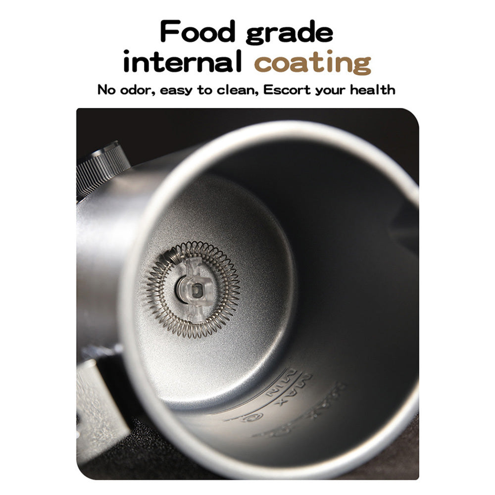 1pc Electric Milk/Coffee Mixer, Fully Automatic Milk Frother, 5 Milk Froth Modes/3 Capacity Options, Stainless Steel Material, Very Suitable for Chocolate, Coffee, Milk, Latte Foaming and Heating, a Must-Have for Modern Kitch