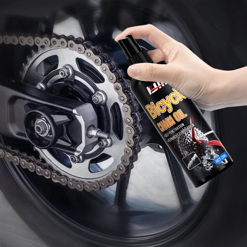 100ml KJM Bicycle Chain Lubricant - All-Weather Protection for Mountain/Road Bikes, Front Fork Chain, Cycling Accessories, Door Lock Core Lubricant, Plastic Material, No Battery Needed, Easy to Use, Mountain Bike Accessories,