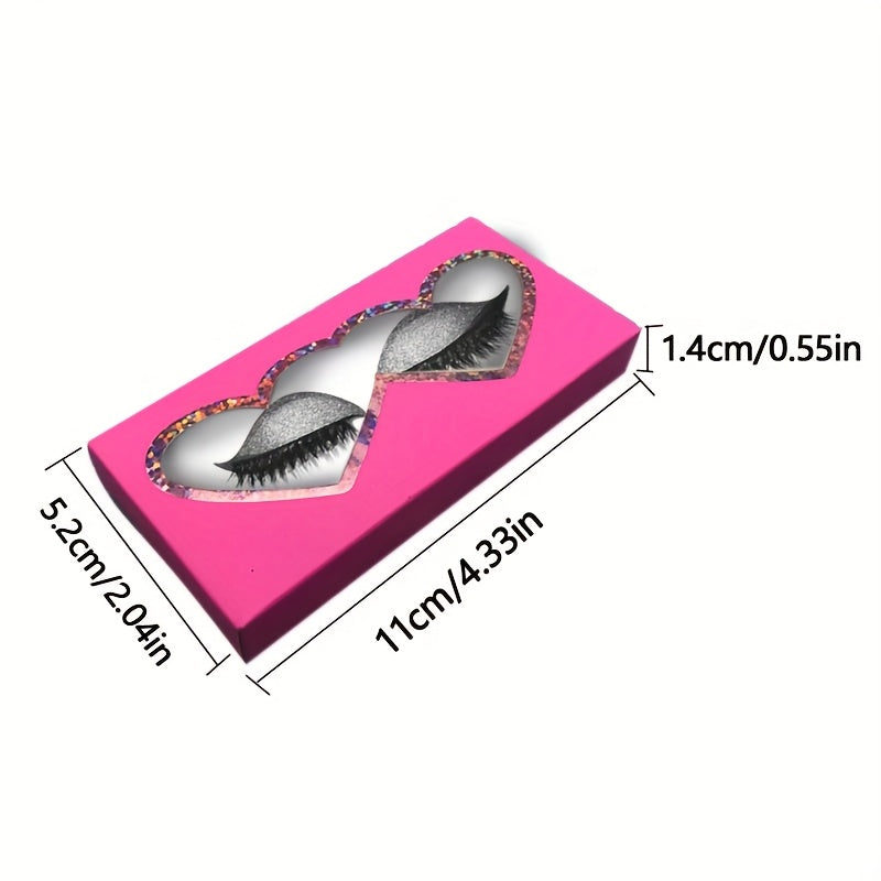A New Set of Thick, 8 Colors Naturally Curled False Eyelashes with Glitter, Self-Adhesive Eyeliner And Eyeshadow Stickers, Double Eyelid False Lashes, Perfect for Quick Application for Lazy Makeup Routines. It Includes Glue A