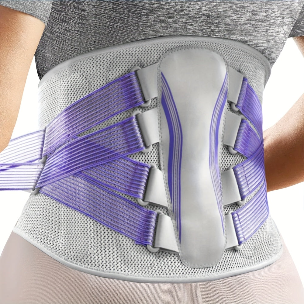 S-3XL Plus Size Lower Back Support Brace Featuring a Lumbar Pad Designed for Both Men And Women, with an Adjustable And Breathable Support Belt That Includes a Bionic Support System.