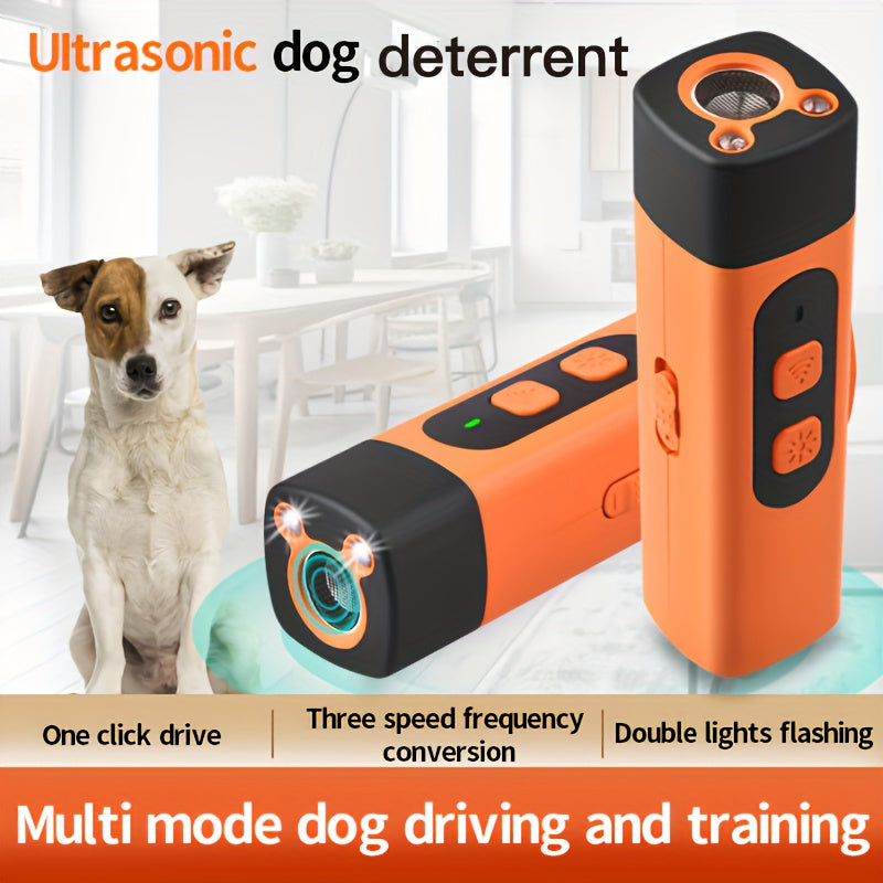 Professional Ultrasonic dog training bark stopper, triple-core inverter anti-barking deterrent device, 8.0 meter + LED flashlight, rechargeable and portable, pet-safe, Anti-Bark Device, Dog Barking Solution, Portable Anti-Bar