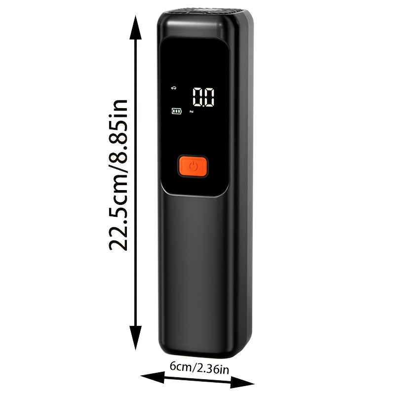 Portable Wireless Air Pump, Air Compressor 150 PSI Tire Inflator | Equipped with Digital LCD Display, USB Fast Charging, Auto Shutoff Safety Protection, LED Light, Compact Design, Rechargeable Lithium Battery, Ideal for Cars,