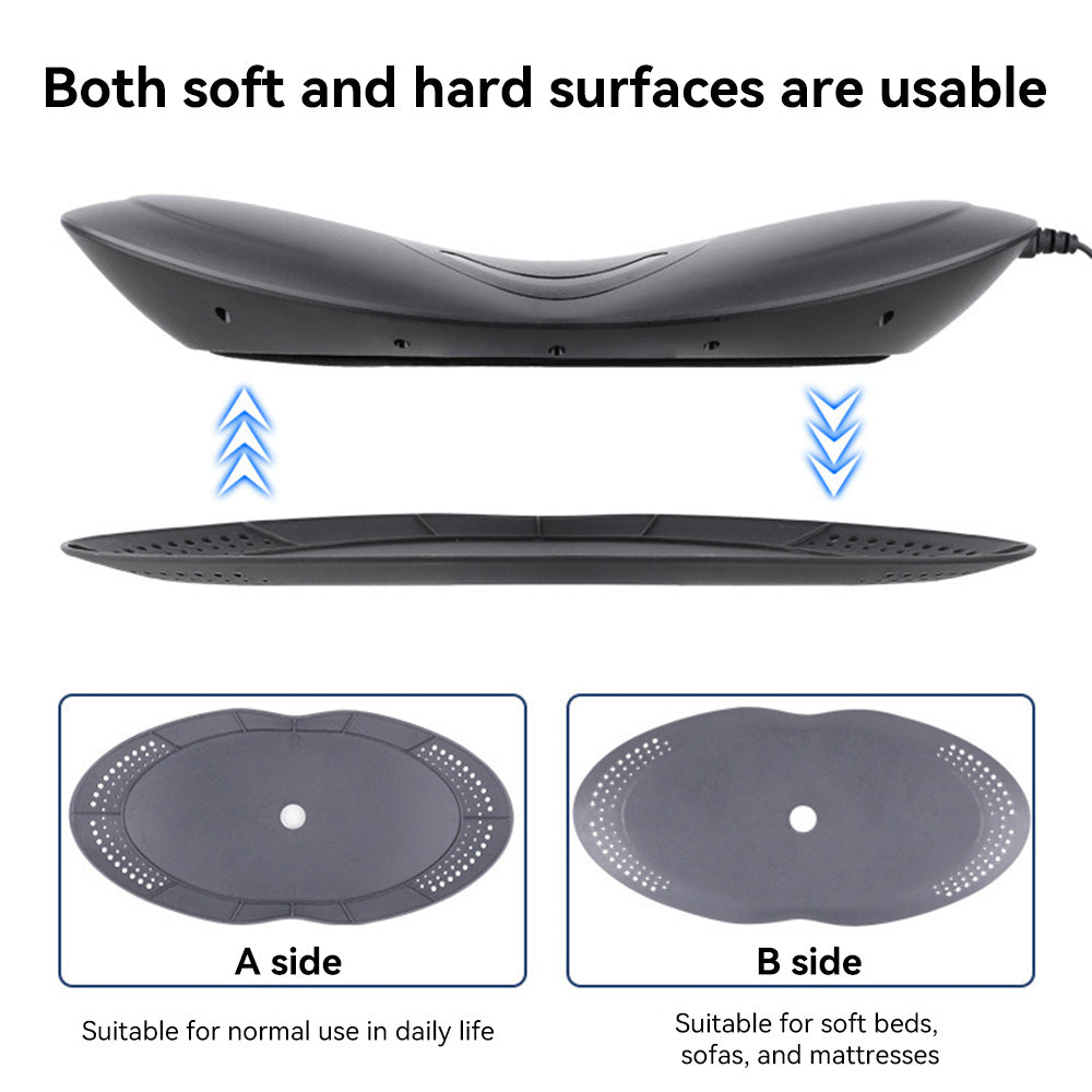 Portable Massager, an Intelligent Massager Suitable for the Waist, Buttocks, Legs, and Back, With Heating and Vibration Modes, USB Charging, and an Auxiliary Board That Can Be Used on Both Soft and Hard Surfaces. It Is the Pe