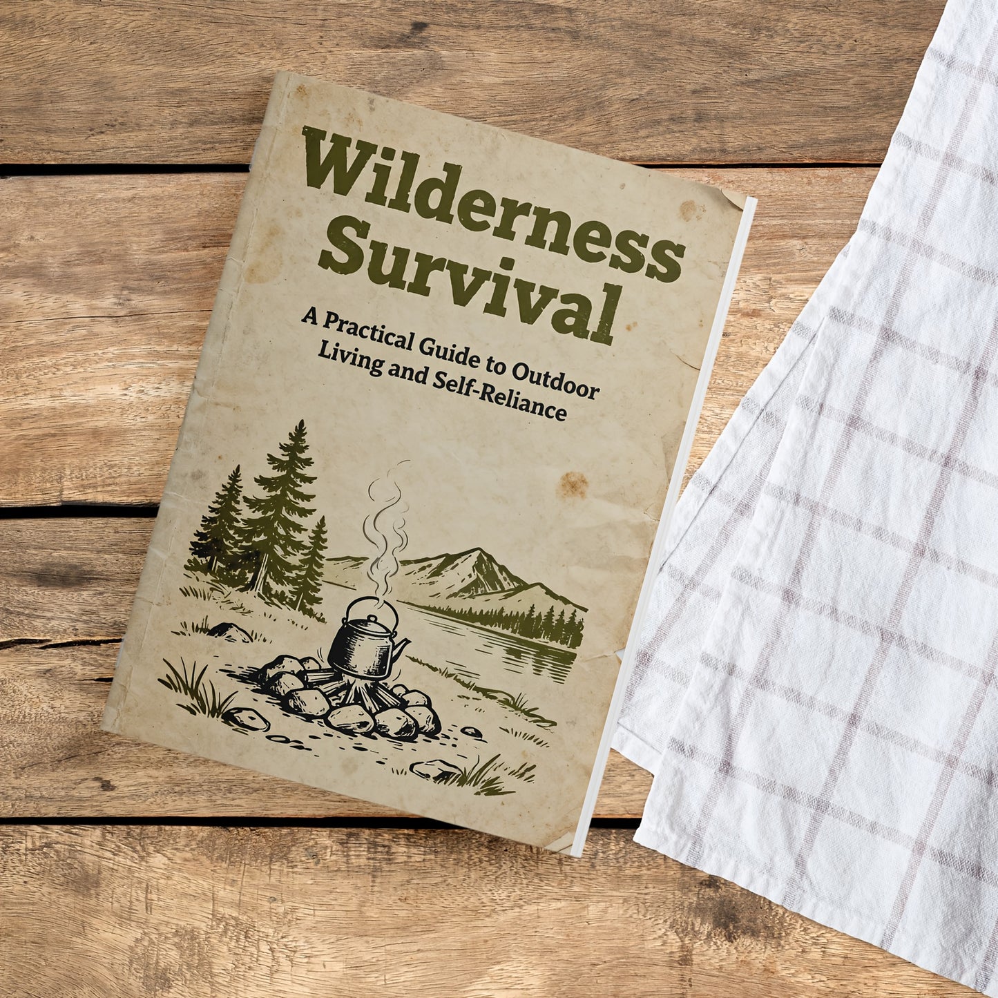Wilderness Survival Journal for Camping, Hiking & Bushcraft – Outdoor Skills Bible with Fire-Making, Shelter Building, Water Purification, Hunting & Emergency Tips for Preppers & Nature Lovers