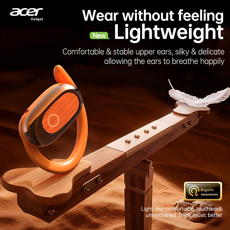 Brand New And Authentic Open-Ear Wireless Headphones Feature an Air Conduction Design That Doesn't Go Inside The Ear, Perfect for Sports, with a Large Battery And Extended Standby Time