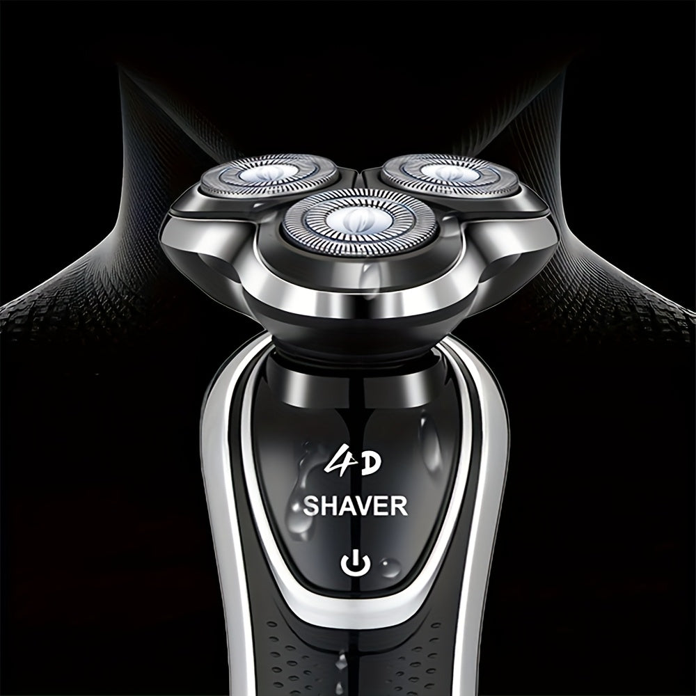 NEW Men's Electric Shaver, Wet & Dry Rechargeable Shaver with Magnetic Blades, USB Charging, Hair Trimmer, Grooming Kit - Men Grooming Tools  Ideal Father's Day Gift for Dad, Husband, or Male Friends