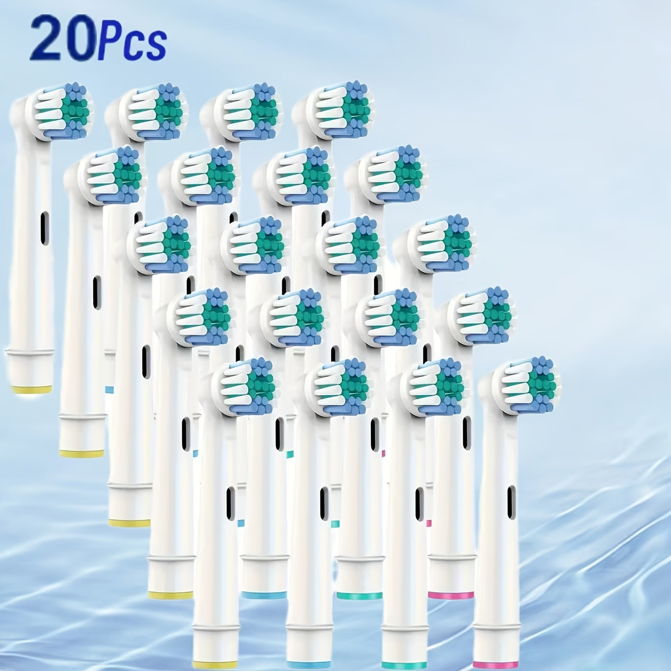 20/40 PCS Set Replacement Heads for Oral-B compatible electric toothbrush heads - Soft, durable replacement brush heads for enhanced oral care, 8/16/20/40 compatible Oral-B 1000/9600/3757/500/3000/8000/7500/7000/Pro replaceme