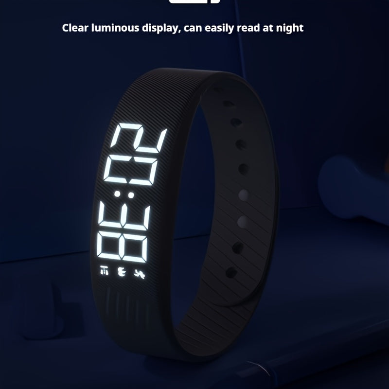 New Multi-functional Simple and Stylish Unisex Digital Watch, featuring alarm, pedometer, timer, night light, designed for students with a lightweight and comfortable fit. Ideal for any occasion—perfect as a holiday gift. I