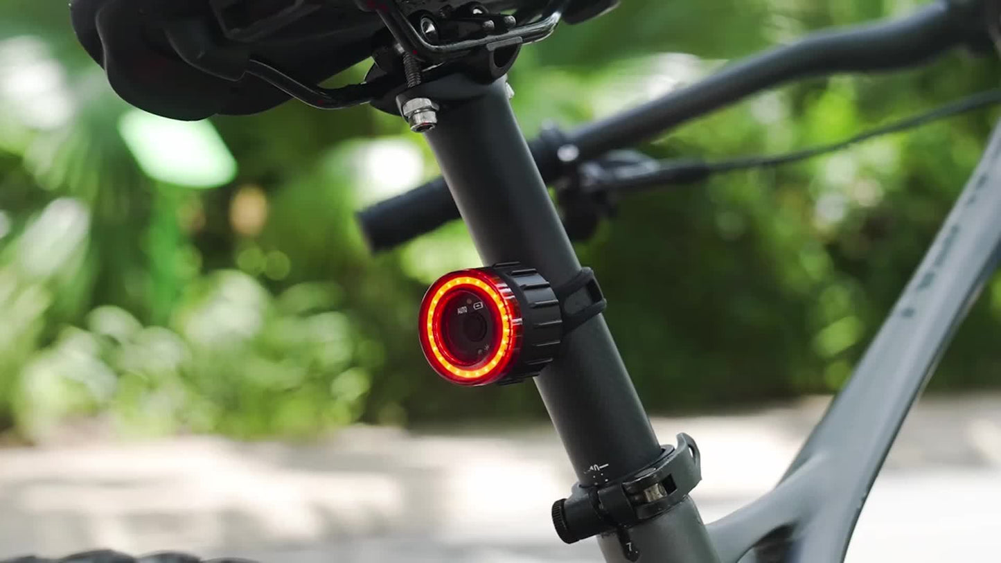NEW  Smart Bike Rear Light, Auto Start Stop Brake Sensing LED Charging Cycling Smart Bicycle Taillight Bicycle Lighting Accessories Sports Supplies