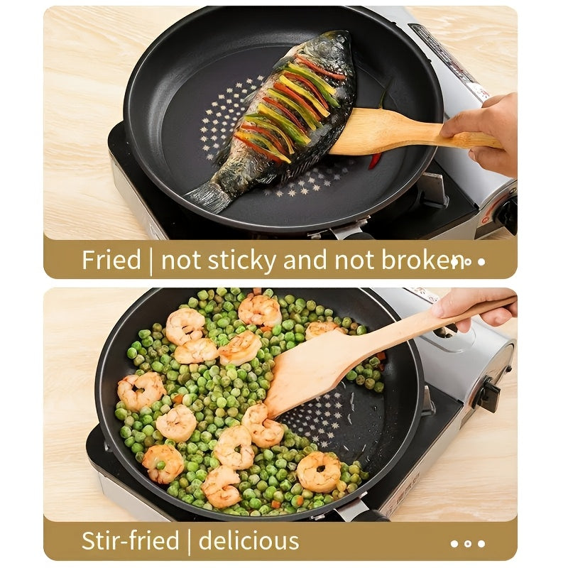 3 PCS Set Frying Pan Set | Non-stick, Heavy-duty, Suitable for Induction Cookers, Safe for Gas/Electric Stoves, Even Heating, Scratch-resistant, Dishwasher Safe, Red, High-Quality Non-stick Pan | Ideal for Home/Hotel/Outdoor