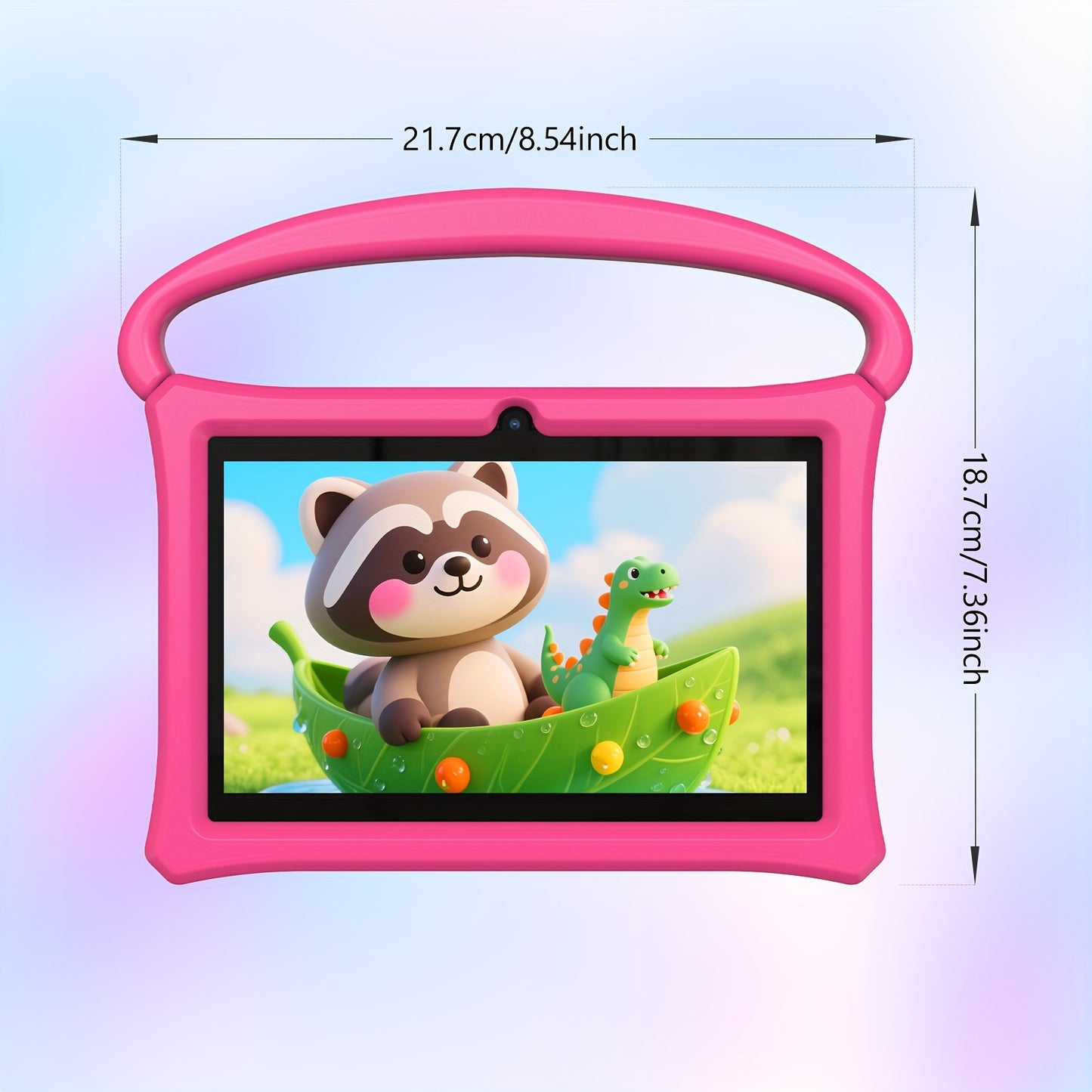 Android 13 Tablet, 17.78 cm Kids Tablet, Silicone Case, Quad-core, 7731 CPU, 4GB (2+2GB Memory Expansion) RAM, 32GB ROM, 3500mah, 1024*600 IPS, HD Touch Screen, Kids Learning Machine, Android Tablets