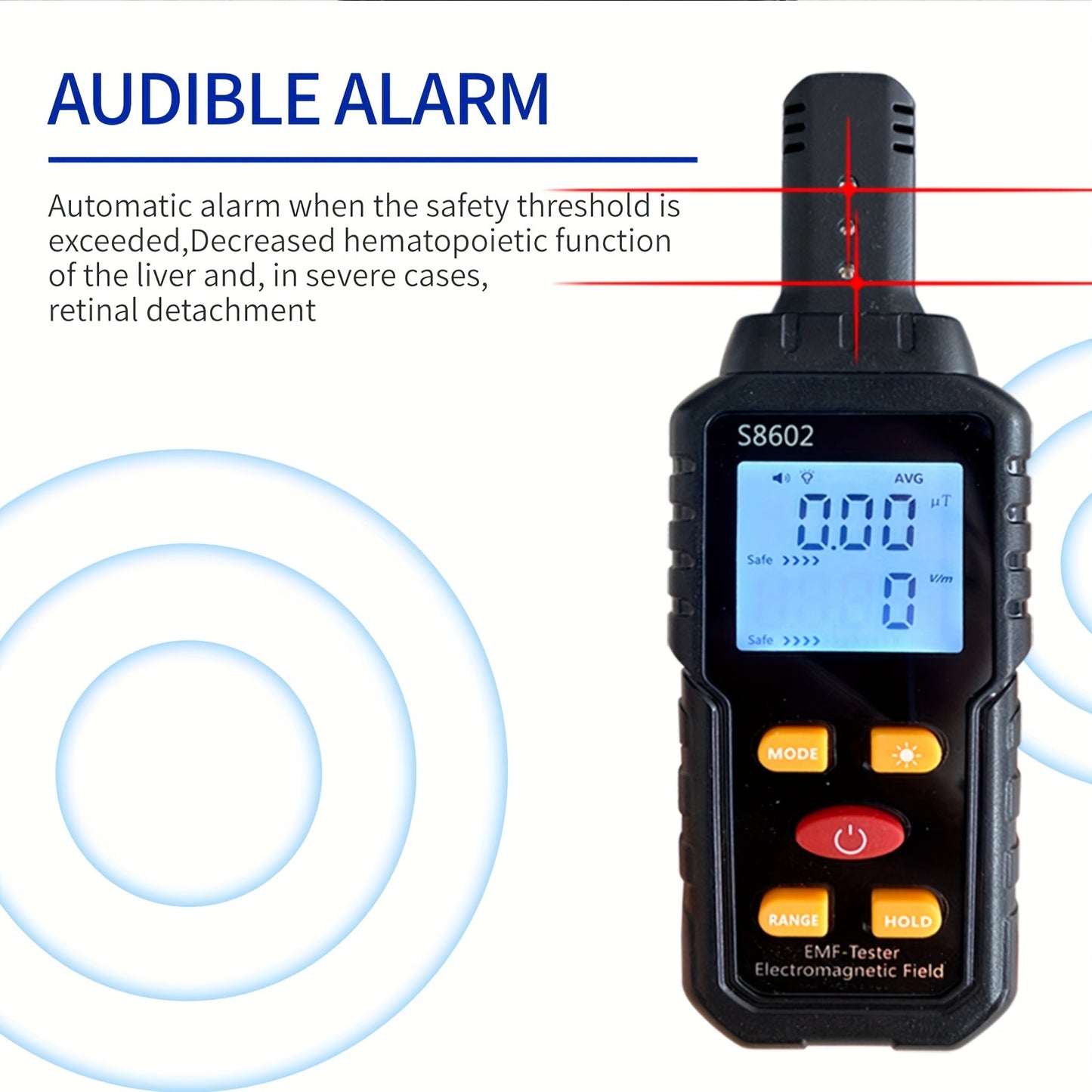 3 in 1 Paranormal  EMF Electromagnetic Radiation Detector: Ghost Hunting Spirits Searching Top Quality Device Electric Field, Magnetic Field, and Radiation Tester (Battery Not Included) Paranormal Supplies