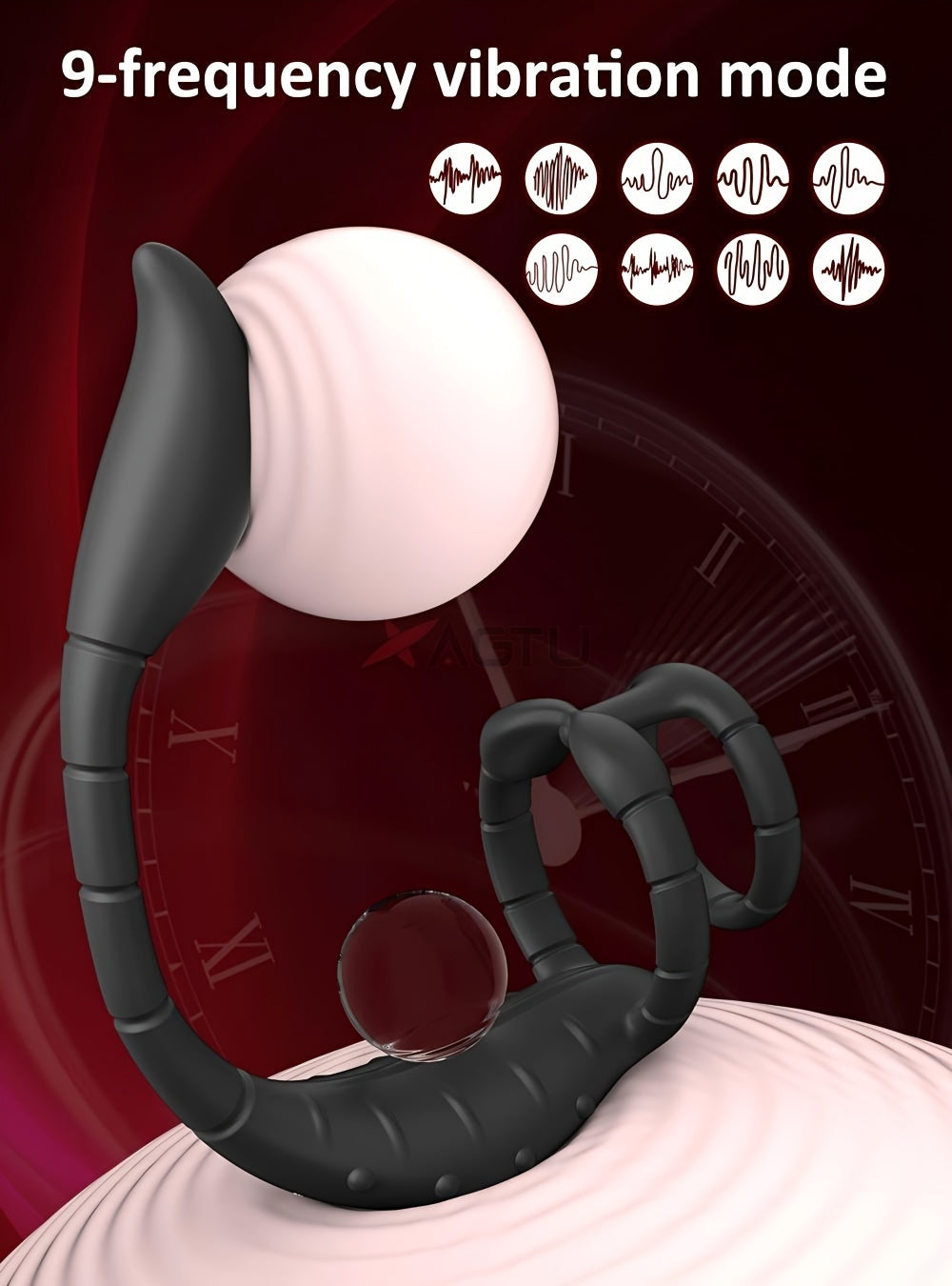 Prostate Massager Vibrating Rooster Ring Sex Toys for Men, Prostate Toy Male Vibrator with Dual Penis Ring, Vibrating Butt Plug Remote Control Cockring with Anal Plug Vibrator Bullet for Adult Couples