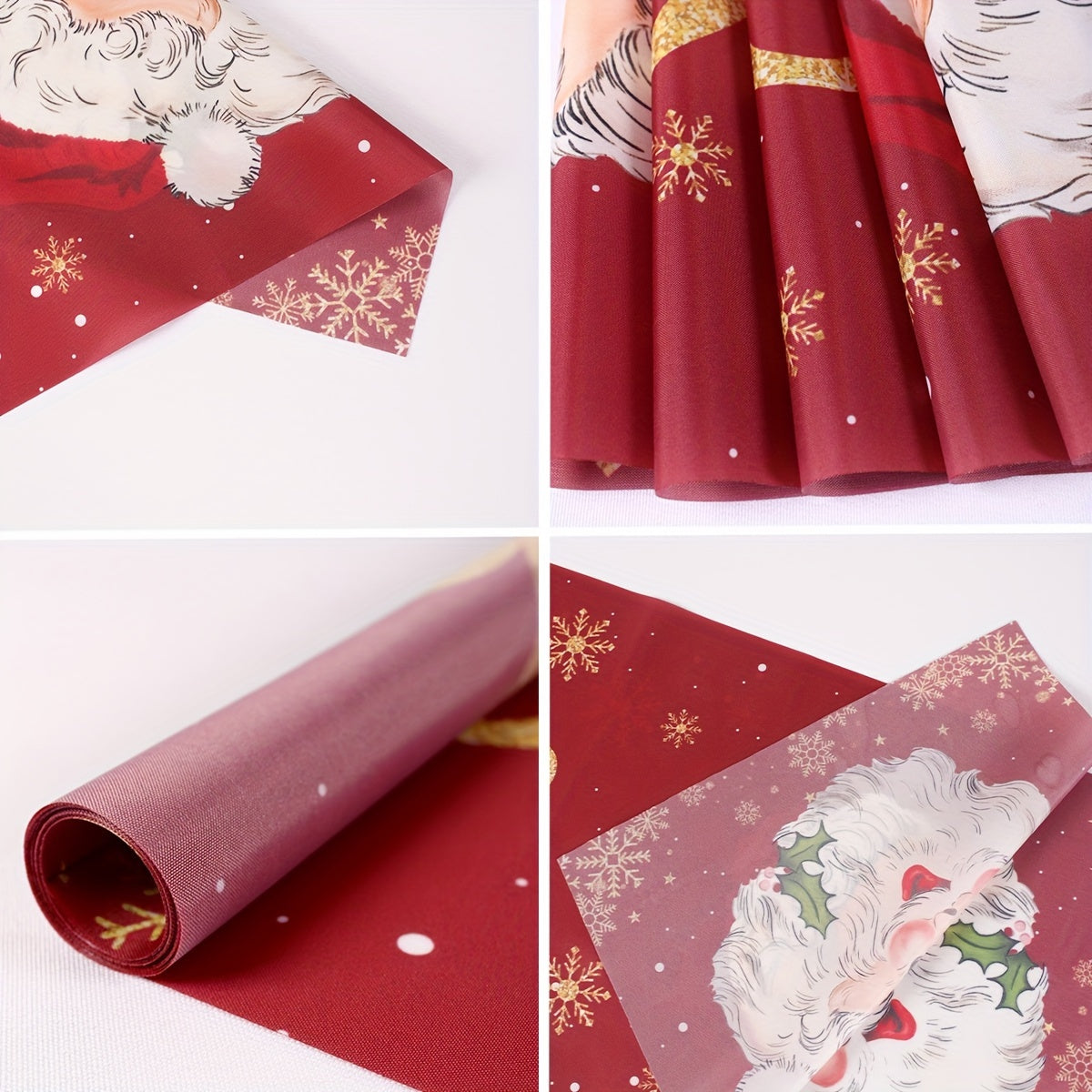 NEW Christmas, Festive Santa Claus Christmas Table Runner - Perfect for Holiday Dining and Home Decor, Indoor/Outdoor Party Decoration, Christmas Decor