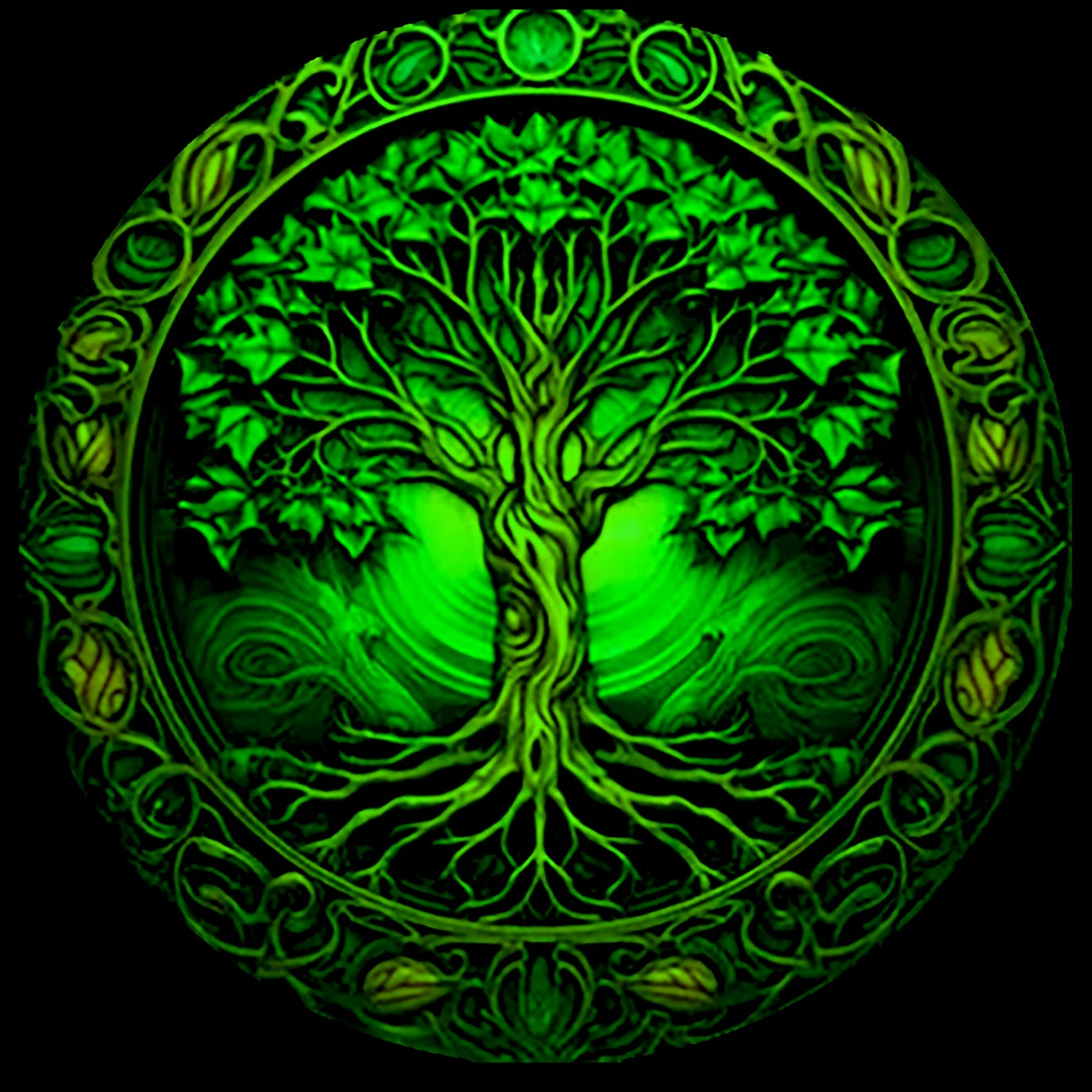 1pc Vintage Glow-in-the-Dark Tree of Life Necklace - Stainless Steel & Glass Zinc Alloy, Bohemian Style, Ideal for Daily Wear or Gifting, Tree Of Life Jewelry