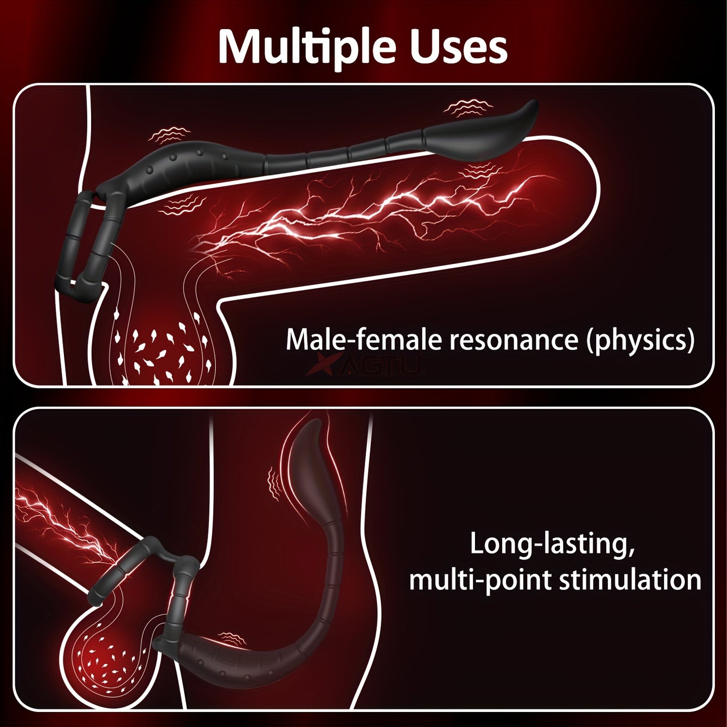 Prostate Massager Vibrating Rooster Ring Sex Toys for Men, Prostate Toy Male Vibrator with Dual Penis Ring, Vibrating Butt Plug Remote Control Cockring with Anal Plug Vibrator Bullet for Adult Couples
