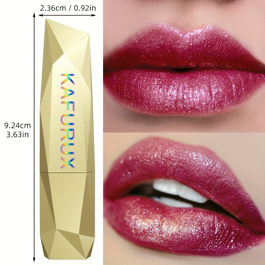 Waterproof Lipstick, Non-Sticky, Colorful, Long-lasting Makeup, Pearlescent, Sparkling, Suitable for Beginners, Lip Gloss Women Make-Up Accessories