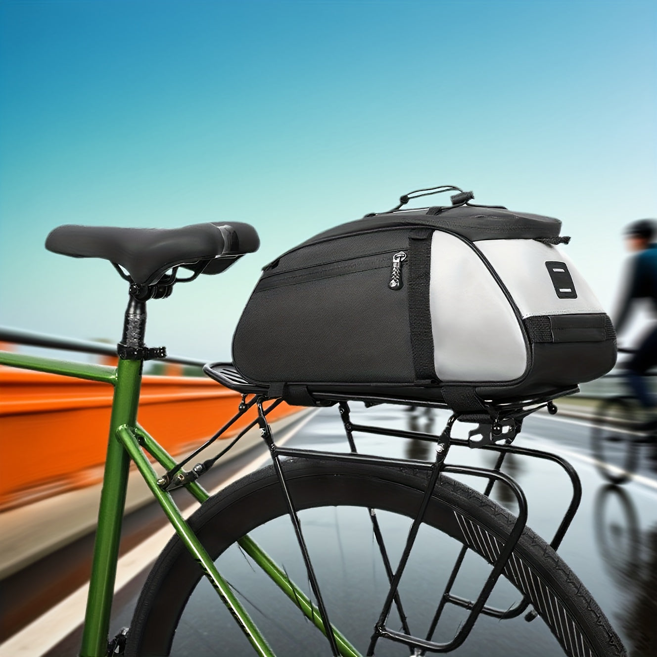 Bicycle Riding Bag, Rear Rack Bag, Mountain Bike Camera Sling Bag, Hard Shell Waterproof Rear Bag