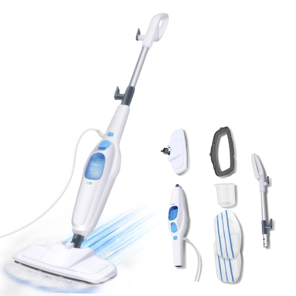Steam Mop 1500W Electric Floor Cleaner Hot Steam Cleaner Handheld Multipurpose Handheld Cleaning Machines Convenient Detachable for Cleaning Laminate Hardwood Marble Tile Floor Carpet