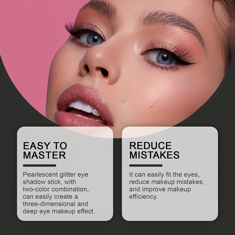 Beginner's Eye Makeup Assistant Kit with 2 Specialized Eyeshadow Brushes, Eyeshadow Tools, Quick Makeup Templates, And Eyeshadow Molds, Designed for Female Novices to Achieve Professional Results with Minimal Effort, Allowing