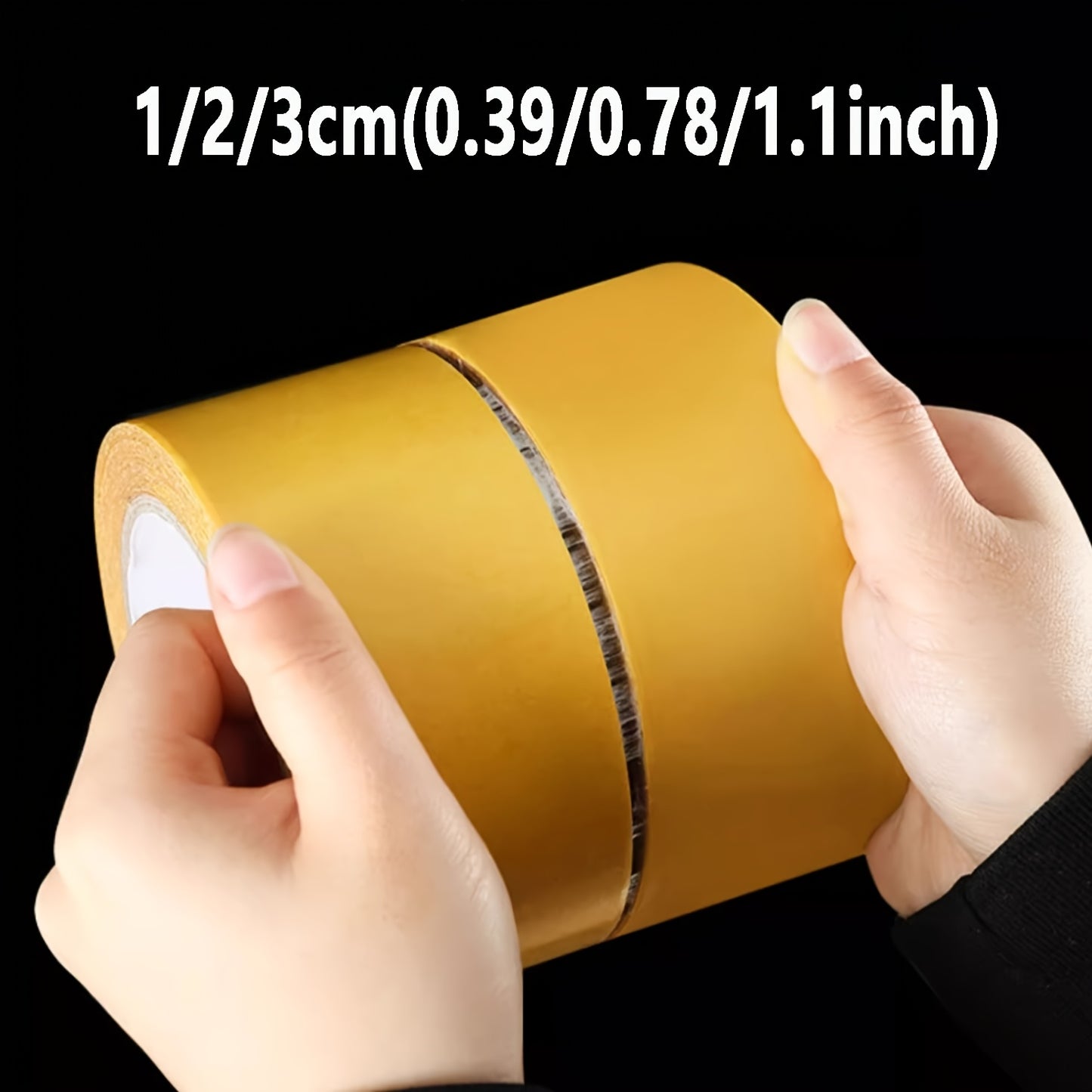 3 Rolls Set of Strong Adhesive Fabric Tape, No-Cut Multi-Purpose Seamless Hem Alteration Tape, Suitable for Fabric Clothing, No-Sew Self-Adhesive Fixing Patch