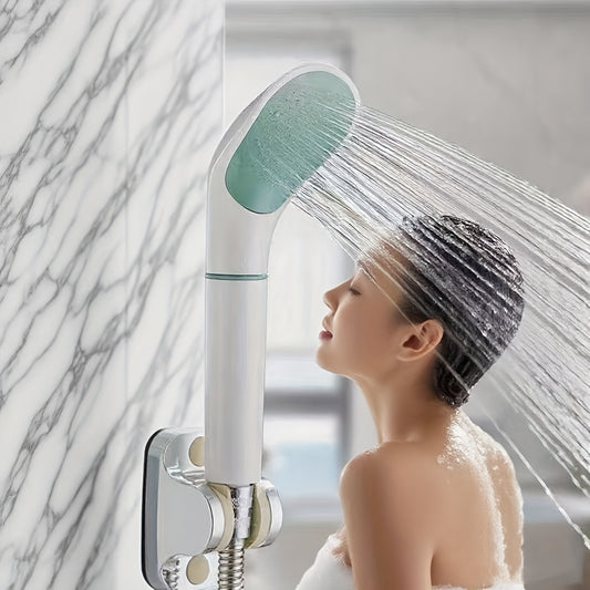 Japanese-Style Pressurized Filtration Skin-Beautifying Shower Head + 3 Filters Set  Detachable and Washable, Water Purifying, Lightweight and Portable for Business Trips and Travel, Bathroom Shower Set with Built-in Three Fil