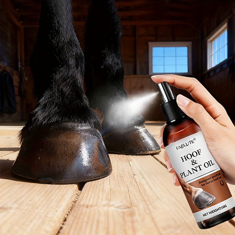 Horse Hoof Oil for , Cracked Hooves - Deep Nourishing & Restorative Formula with Natural Botanical Oils, Long-Lasting Moisture & Shine, Strengthens Hoof Wall, Prevents Splits & Cracks, Easy to Apply, Ethically Made Care for A