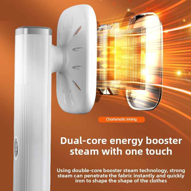 White/Black USB-Powered Handheld Steam Iron - Portable -like Ironing Machine, Dual-Mode Flat & Hanging Iron with USB Plug-in (No External), Quick Wrinkle Remover for Clothes, Suits, Knit, Silky Fabrics - Compact Travel & Home