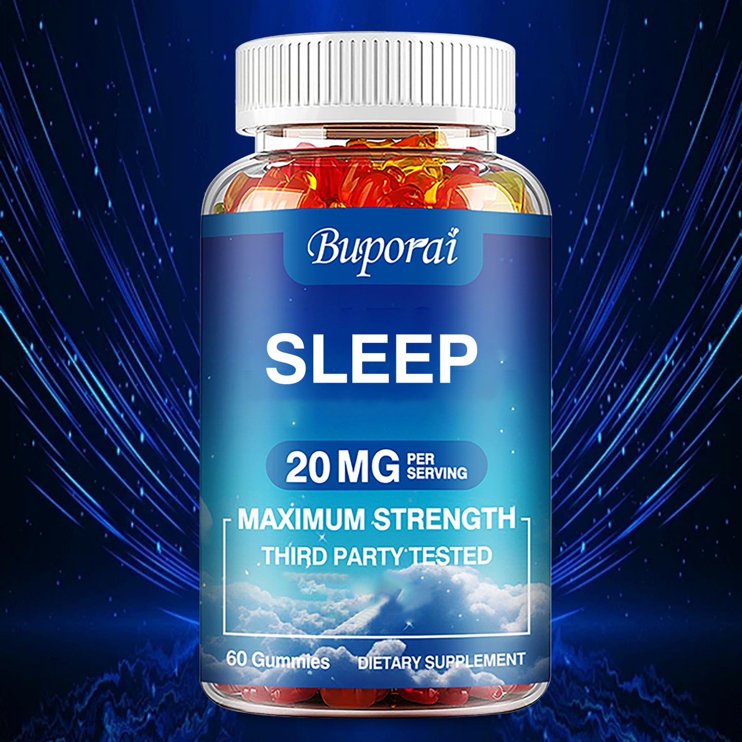 Sleep 20mg - Menopausal Supports Your Healthy Sleep Period Cycle and Improves Overall Sleep Quality, Relieves Stress and Anxiety, Menopausal Use, Feminine Care, Regulate PH Balance - 60pcs