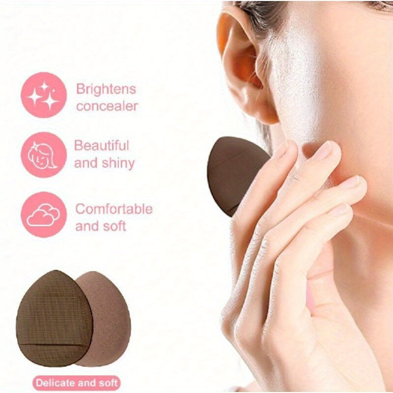 42pcs/set Face and Eye Makeup Brush Set Including 20 Brushes, Headbands, Bracelets, Large and Mini Beauty Sponges, Fan and Thumb Puffs, and A Makeup Brush Cleaning Bowl and Makeup Bag