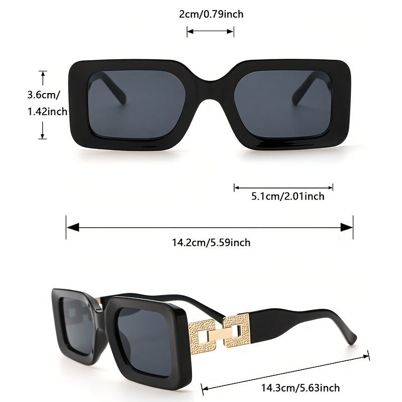 Just Arrived Unisex Geometric Vintage-Style Fashion Glasses with 400 Protection, Suitable for Daily Life, Gifts for Friends and Family, Parties, Beach Parties, Camping, and Hiking