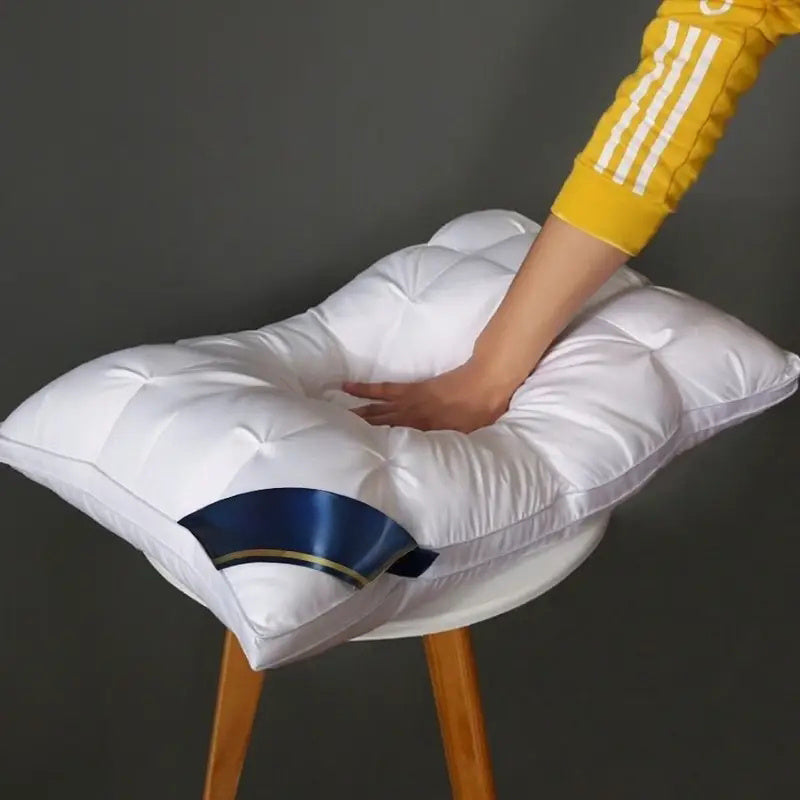 4pcs 3D Luxury Hotel Pillow Set, Neck Support Sleeping Pillows for Comfort & Relaxation, Premium Cover with Zipper Closure, 45*68cm